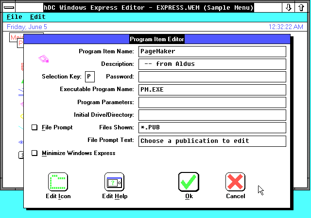 hDC Windows Express - Edit